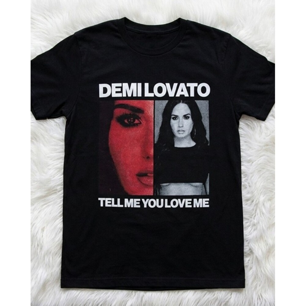Demi Lovato Tell Me You Love Me World Tour 2018 T Shirt Black